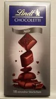Mängden socker i Chocoletti chocolat Noir