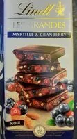 Mängden socker i Les Grandes Myrtille & cranberry