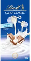 Mängden socker i Chocolate Suíço Ao Leite Recheio Cremoso De Leite Lindt Swiss Classic Cartucho 100g