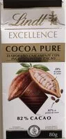 Mängden socker i Cocoa Pure 82% cacao