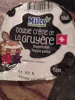 Mängden socker i Double crème de la Gruyère