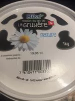 Mängden socker i Yogourt au lait de la gruyere