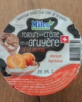 Mängden socker i Yogourt à la crème de Gruyère sur lit de fruit