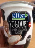 Mängden socker i Yogourt à la crène de gruyère sur coulis de fruits