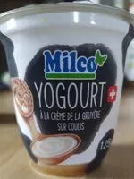 Mängden socker i Yogourt à la crème de la gruyère sur coulis de fruits