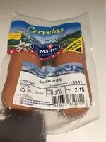 Mängden socker i Cervelas