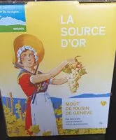 Mängden socker i La source d'or