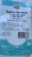 Mängden socker i Speise-Meersalz