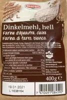 Mängden socker i Farine d’épeautre clair