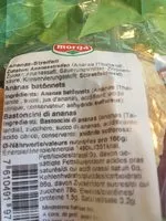 Mängden socker i Ananas bâtonnets