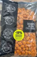 Mängden socker i Cacahuètes au chili