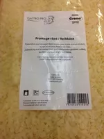 Mängden socker i Fromage râpé