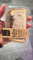 Mängden socker i Pâté en croûte à l'ancienne