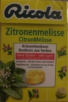 Mängden socker i Zitronenmelisse Kräuterbonbons ohne Zucker