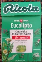 Mängden socker i Caramelos de hierbas suizas sin azúcar