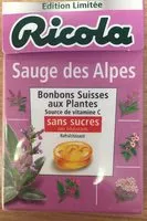 Mängden socker i Ricolas Sauge des Alpes