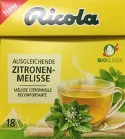 Mängden socker i Tisane Ricola citron-melisse