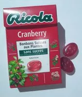 Mängden socker i RICOLA Cranberry