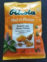 Mängden socker i Ricola miel et plantes