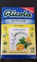 Mängden socker i Activ'air citron glacé