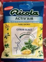 Mängden socker i Activ'Air Citron Glacé