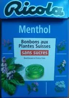 Mängden socker i Menthol - Bonbons aux plantes suisses