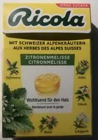 Mängden socker i Ricola Citronmelisse