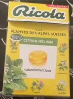 Mängden socker i Bonbons aux plantes suisses sans sucres avec édulcorants - Citron mélisse