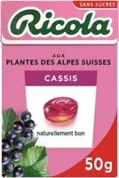 Mängden socker i Bonbons aux plantes des Alpes suisses Cassis