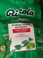 Mängden socker i Ricola Eucalyptus
