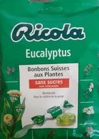Mängden socker i Ricola eucalyptus
