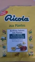 Mängden socker i Bonbons Ricola aux Plantes