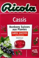 Mängden socker i Cassis Bonbons suisses aux plantes