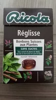 Mängden socker i Ricola réglisse