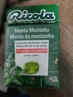 Mängden socker i Ricola Menta montana