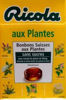 Mängden socker i Ricola aux Plantes