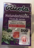 Mängden socker i Fleurs de sureau Bonbons aux herbes sans sucres