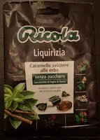 Mängden socker i Liquirizia