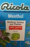 Mängden socker i Ricola Menthol