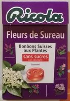 Mängden socker i Ricola fleurs de sureau