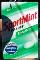 Mängden socker i Sportmint Spearmint Kaudragées Box 48 g