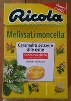 Mängden socker i Ricola Melissa Limoncella