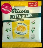 Mängden socker i Ricola extra stark