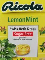 Mängden socker i Ricola lemon mint
