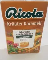 Mängden socker i Ricola Kräuter Karamell, Schweizer Kräuterbonbon