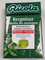 Mängden socker i Bergminze Menthe des montagnes