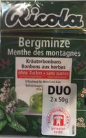 Mängden socker i Bergminze