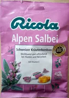 Mängden socker i Ricola Alpen Salbei