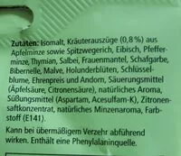 Mängden socker i Ricola Apfelminze Kräuterbonbon