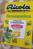 Mängden socker i Hustenbonbons - Zitronenmelisse ohne Zucker